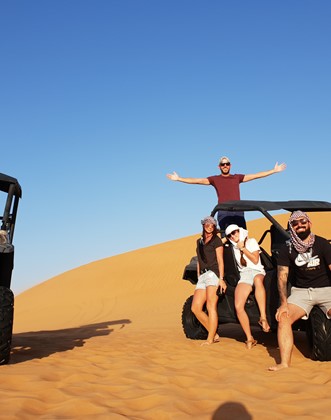 1hr Hour Dune Buggy Desert Safari with Desert Camp Dinner Tour Image
